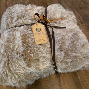 Montauk Faux Fur Throw NWT